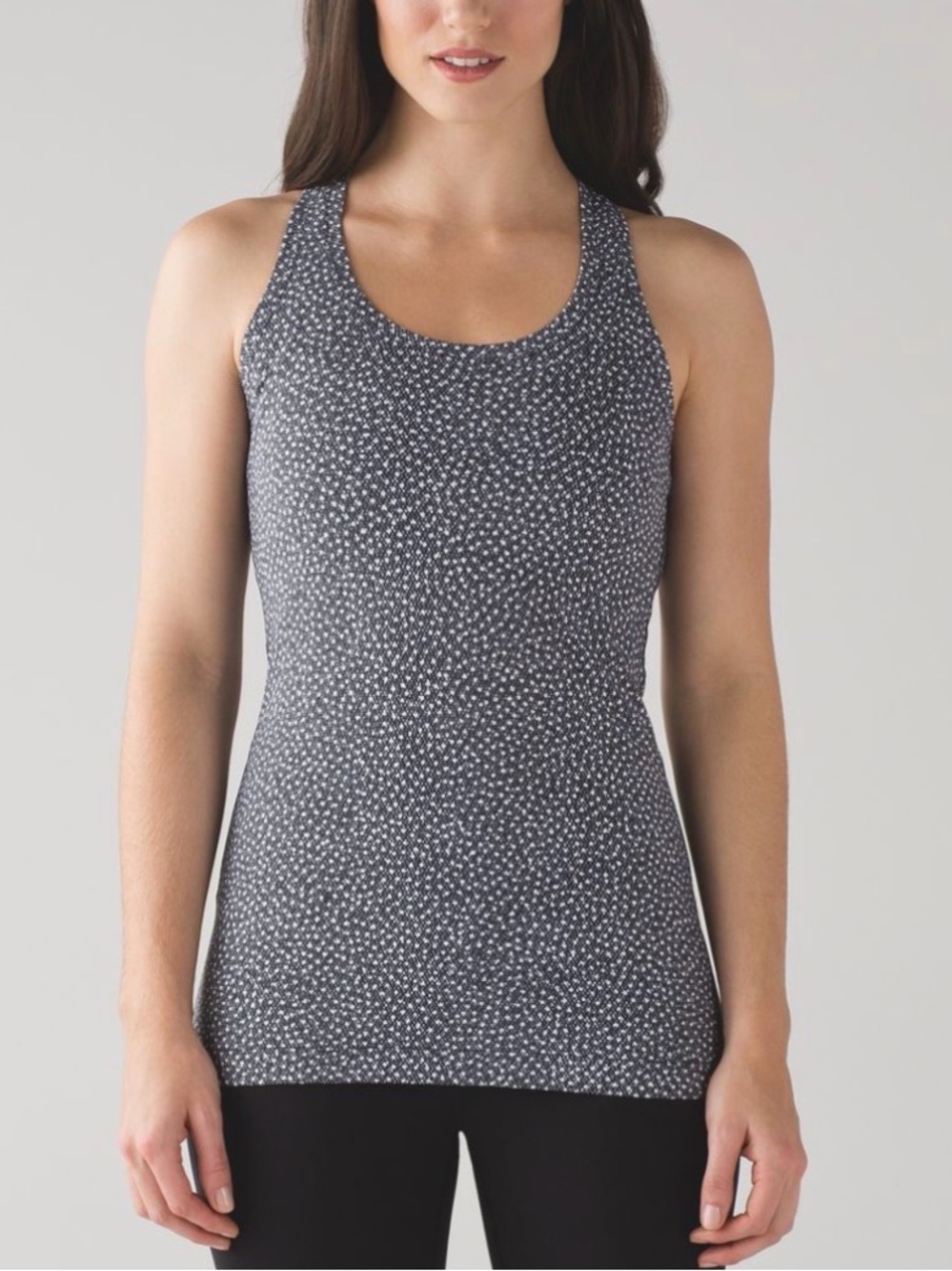 Lululemon Cool Racerback II - Frozen Fizz/Black/White
